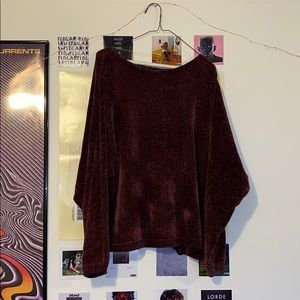 Wine/Burgundy Knitted Sweater